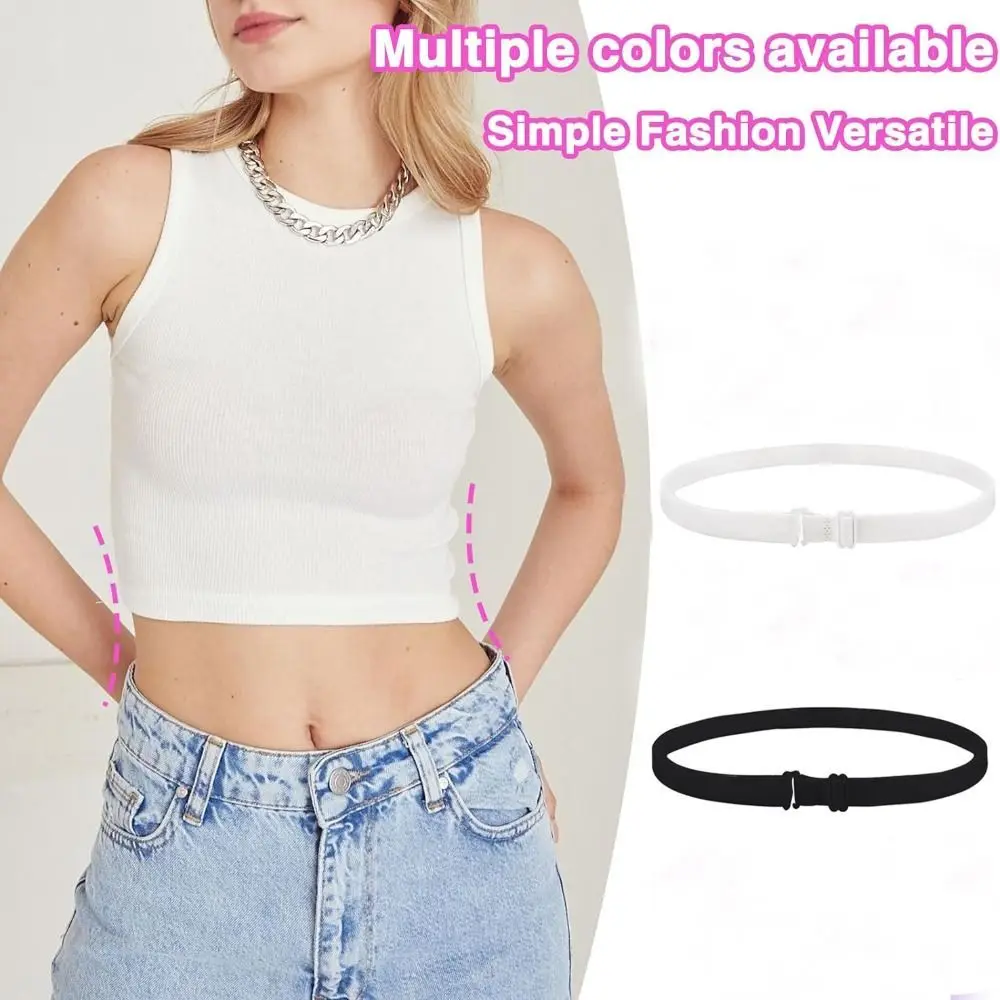 Highly Elasticity Crop Adjustable Band Adjustable for Transform The Way Your Tops Crop Band for Tucking Shirts