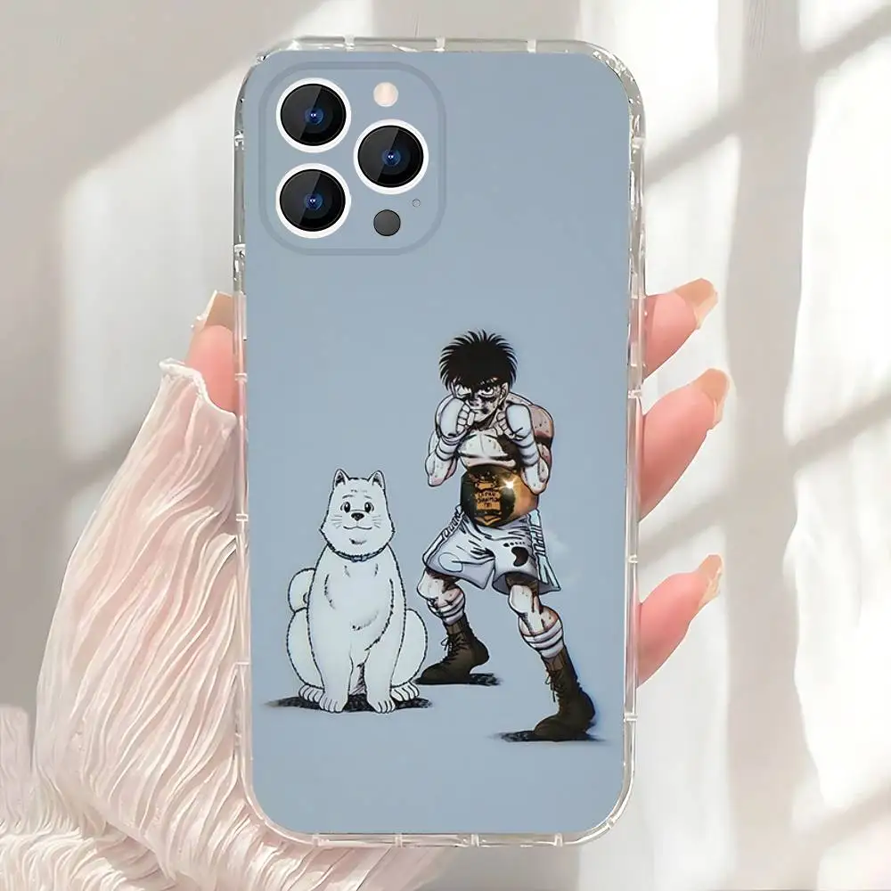 H-Hajime no I-Ippo Funda de teléfono para iPhone 17,16,15,14,13,12,11 Pro,Max,Plus,X,XS,XR,SE4,E Mini funda suave transparente