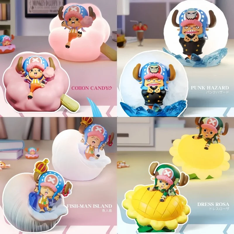 Genuine One Piece Tony Chopper Nightlight Series Blind Box Figure Kawaii Collect Cartoon Animation Ornaments Gift Toys