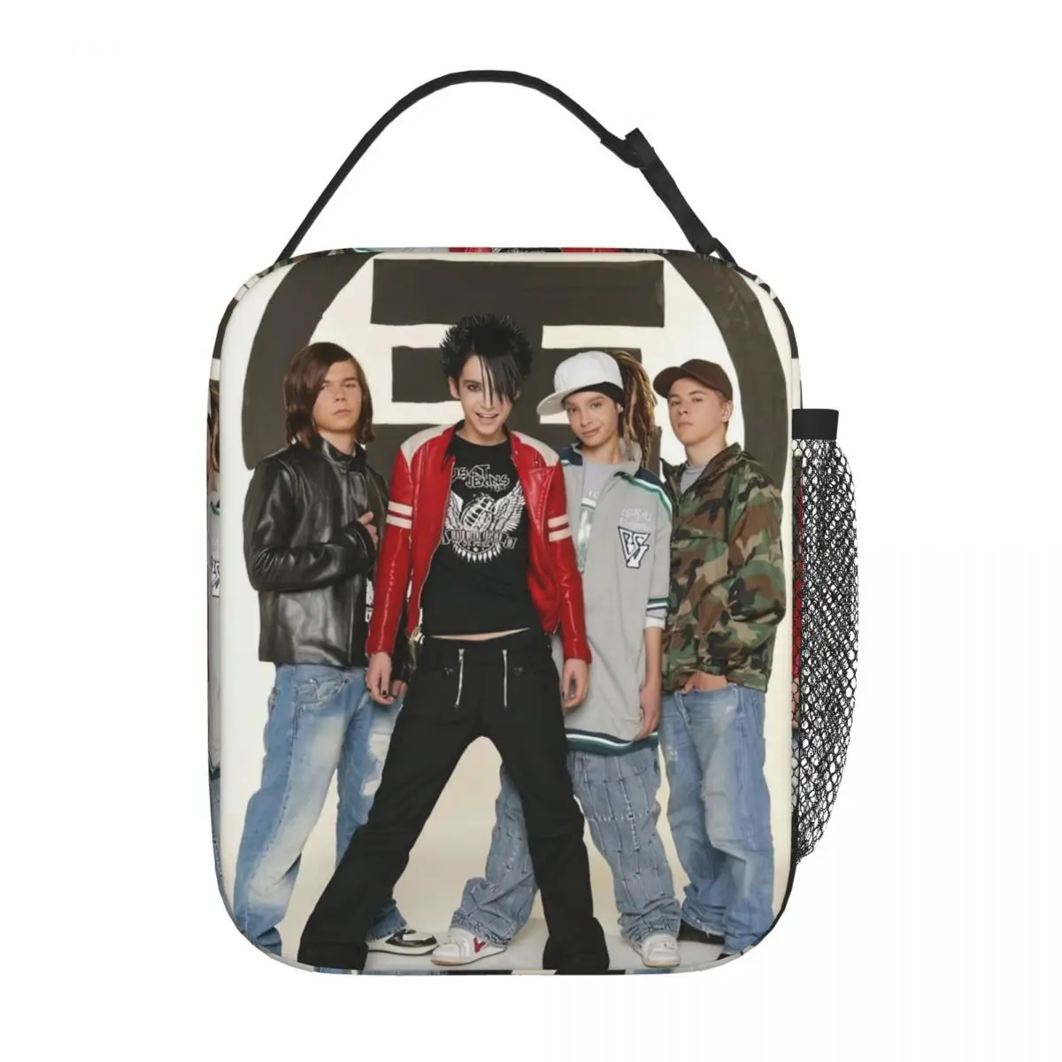 

Insulated Lunch Box Tokio Hotel Team Funny Accessories Vintage Lunch Food Box INS Trendy Thermal Cooler Bento Box For Outdoor