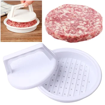 Prensa para hamburguesas, prensa para hamburguesas rellenas, parrilla de carne de plástico para fiesta, barbacoa, fabricante de hamburguesas, molde para hamburguesas, herramienta de cocina, Gadgets
