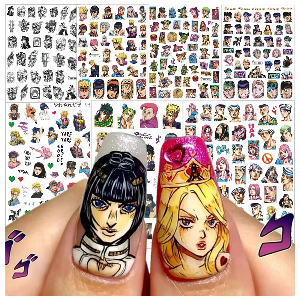 

TSC-191-195 JOLYNE CUJOH cute angelblue mezzo tomagochi 3d Nail Art Stickers Patch Stamp Slider JOJO