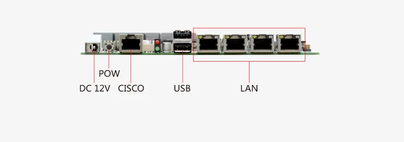 Firewall Motherboard j4125 2.0G multi network port router  2.5G Gigabit Lan RJ45 COM Mini ITX Firewall Server Motherboard