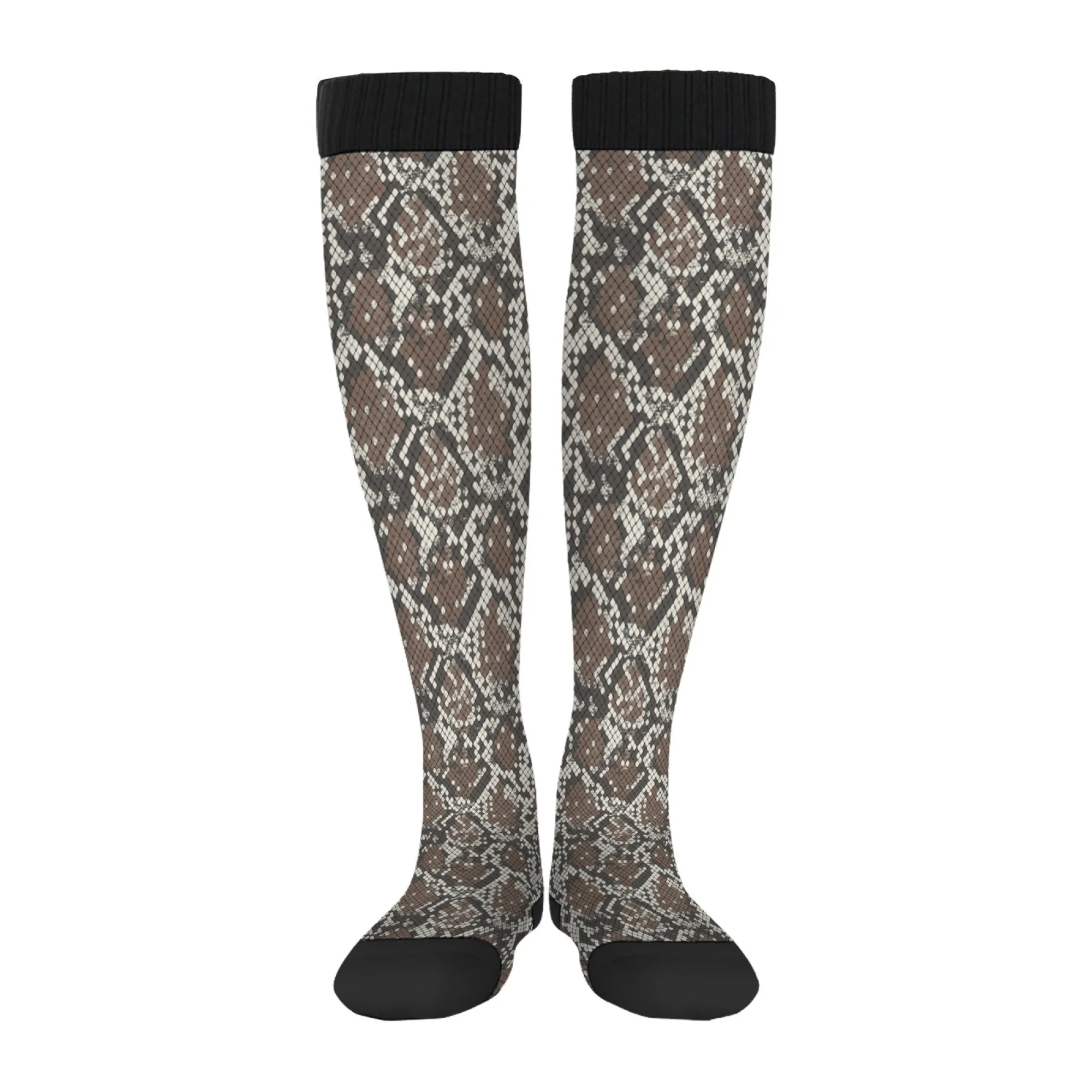 

Python snakeskin funny socks gift crazy street hip hop trend women's stockings retro style comfortable breathable men's socks