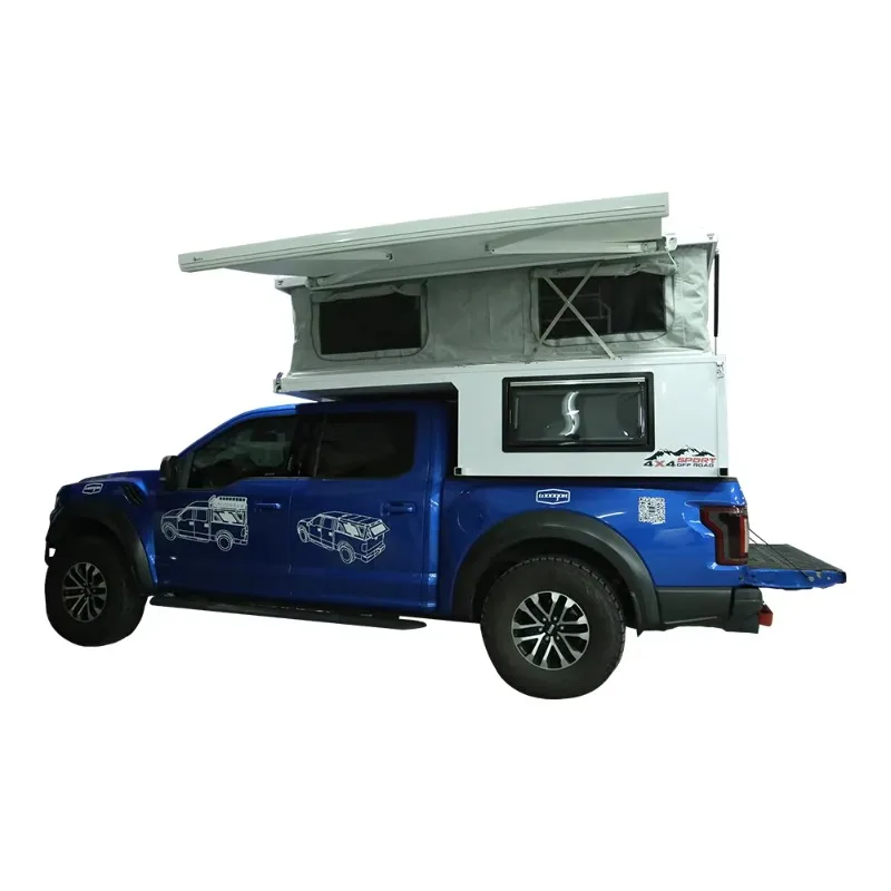 FL Customized New Kinlife Pickup Off Road Pop up Tent Camper for Small Truck Camping Car Pickup Truck Camping Tent