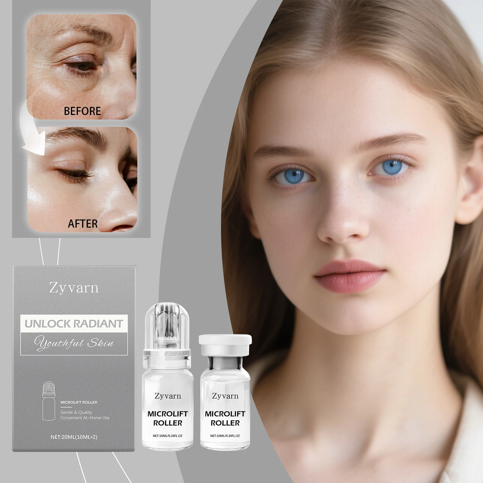 

778Microneedle Brightening Serum Facial Serum Moisturizing and Repairing Deep Hydration Lock Stabilizing and Restore Gentle