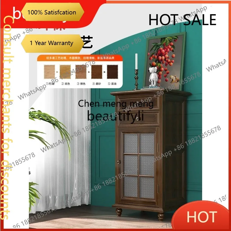 D5556 New American country solid wood 2024 new invisible anti-theft large-capacity safe 106cm high