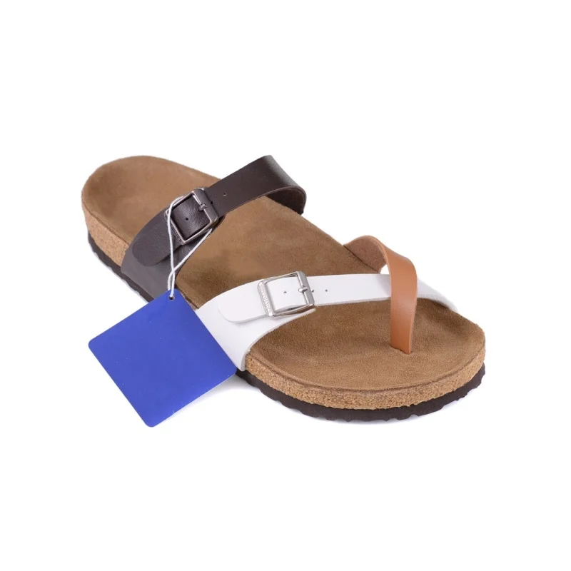 Summer Birken Women Slipper Mayari Sandals Outdoor Flats Casual Shoes Fashion Leather Buckle Beach Cork Slipper Man Flip-flops