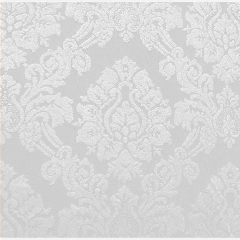 Simple Embroidered White Sheer Curtains for Bedroom Living Dining Room European Villa Tulle Damascus Cut Windows Door Balcony