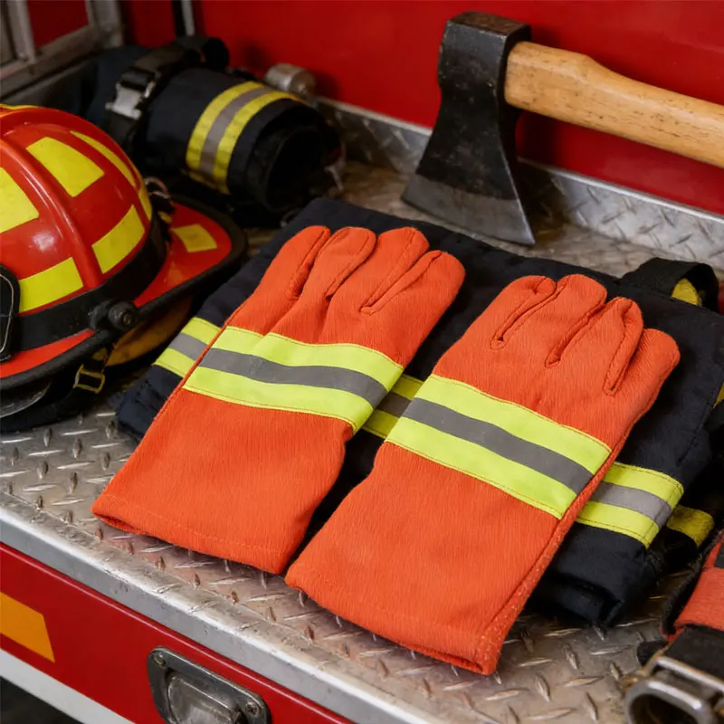 

Forest Firefighting Training Fire Gloves Thicken Wear Resistant Gloves Fire Proof Fireman Gloves Campus Fire Safety Activities
