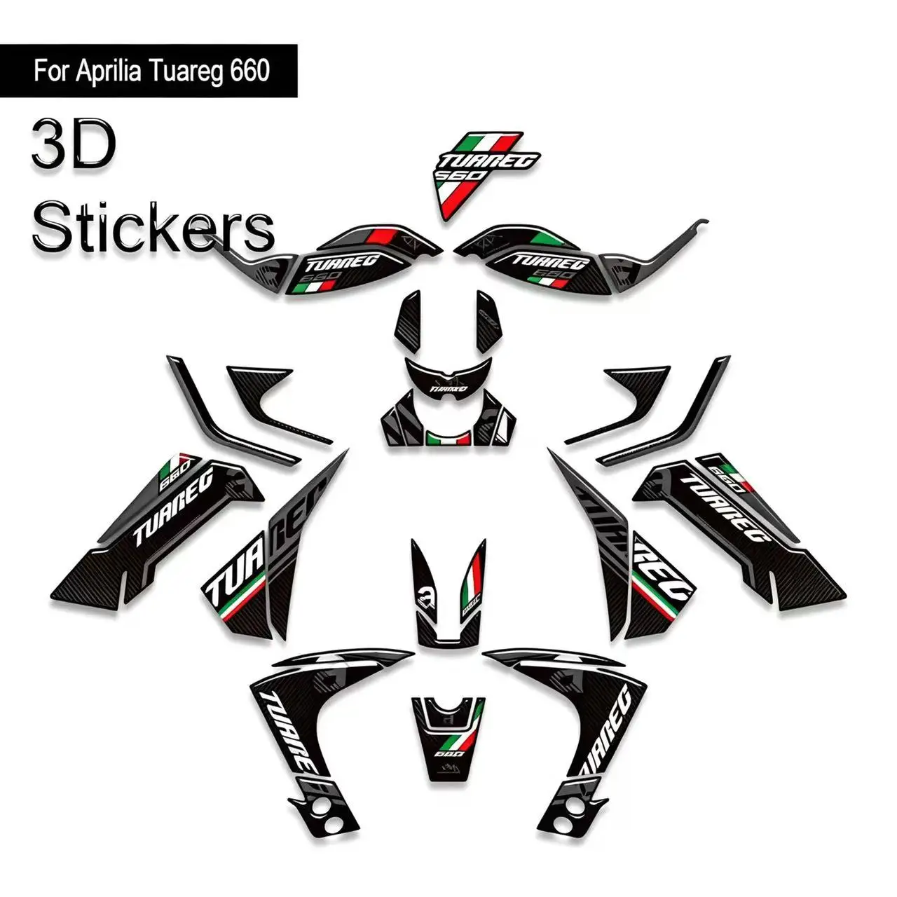 New For Aprilia Tuareg 660  2022 - 2026 RALLY Tank Pad Cap Grips Gas Fuel Kit Knee Stickers Decals Bike Protection Adventure NEW