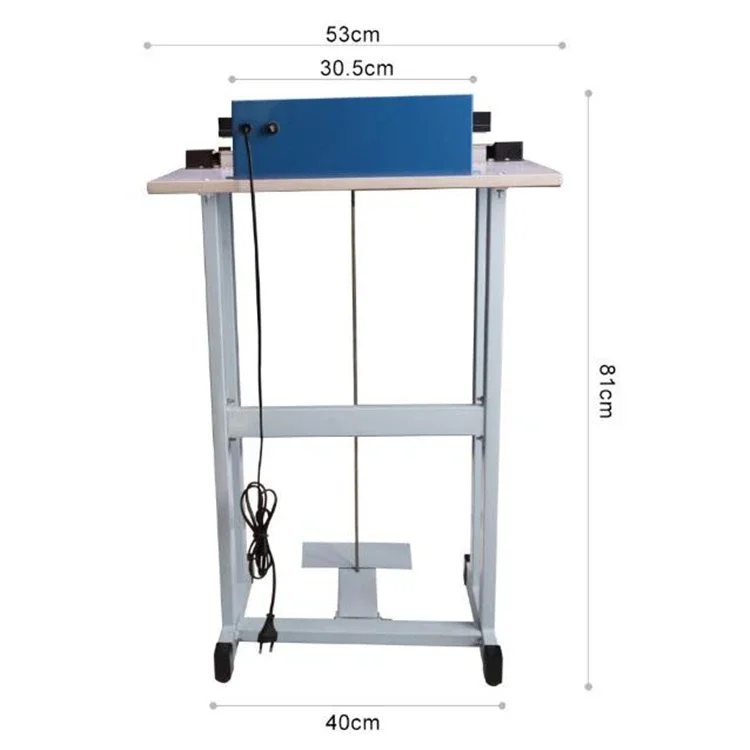 Pedal Impulse Sealer Heat Sealing Machine Plastic Bag Sealer 300-700mm Sealing Machine