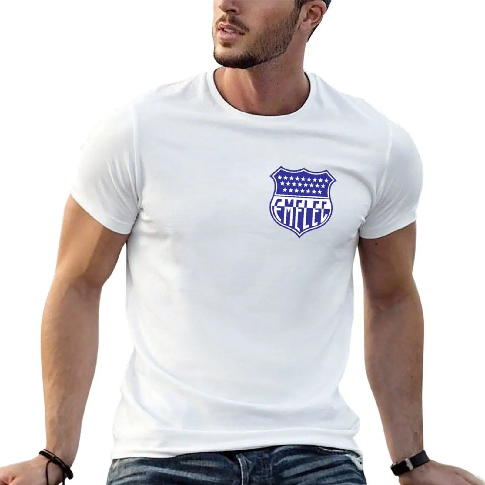 Club Sport Emelec El Ballet Azul T-Shirt t shirts for man pack white mens graphic t shirts T-Shirt