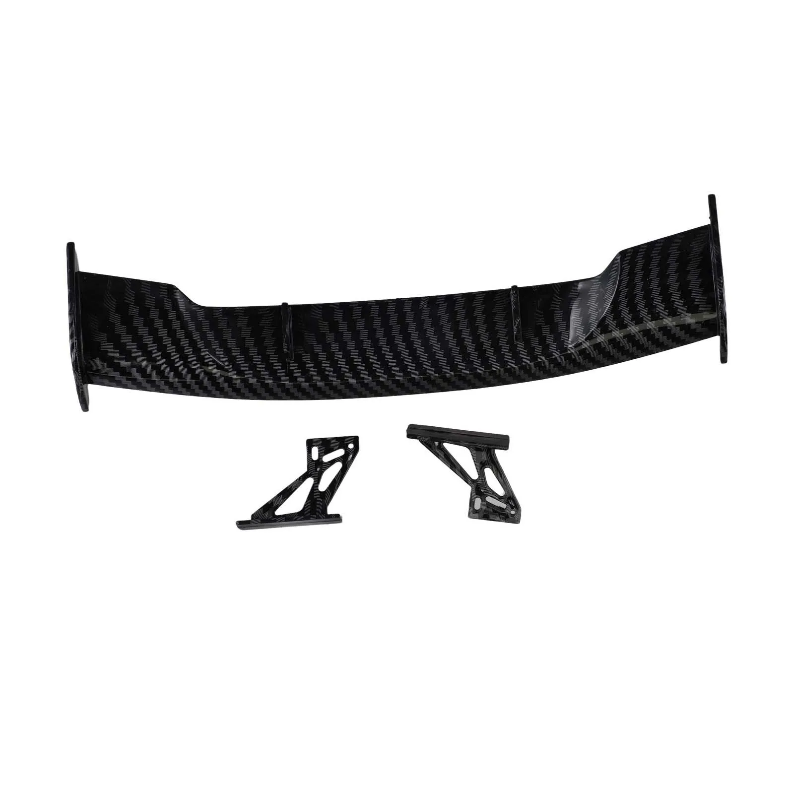 Auto Parts Car Spoiler Wing Car Rear Spoiler Wing Carbon Fiber Black Resist Fading Wind Stabilization Tail Spoiler Wing