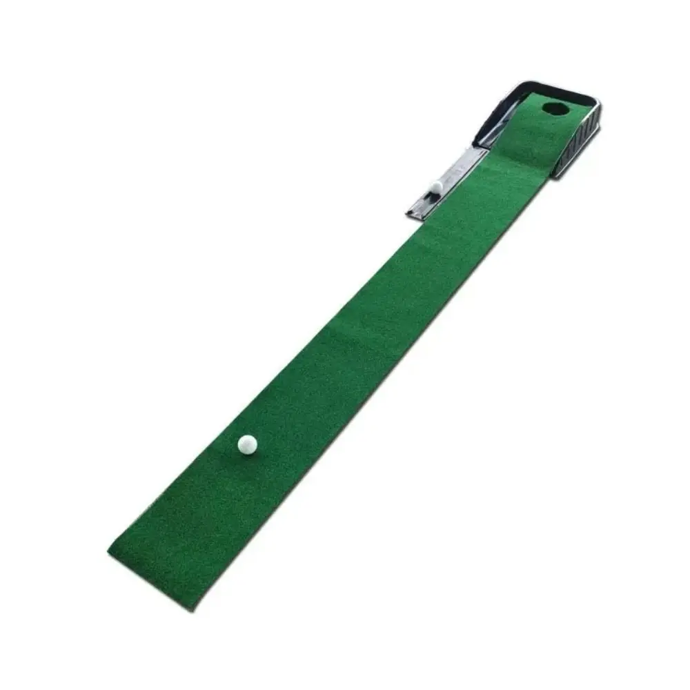 tapis-de-putting-de-golf-avec-retour-automatique-de-balle-equipement-d'entrainement-et-aide-a-la-pratique-tapis-de-putting-avec-trou-et-pente-simulateur-de-fairway