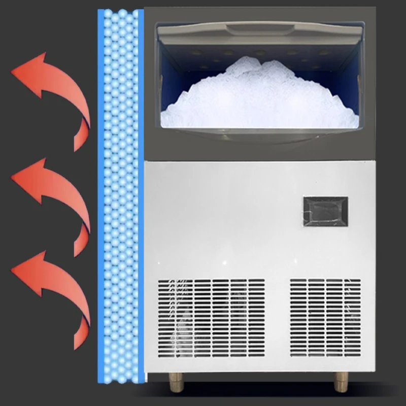 Integrated fully Ice Maker automatic restaurant dish Ice Maker presentation Commercial Furniture Macchina del ghiaccio ZYZBJ60