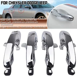 For Chrysler 300C Car Front Door Rear Door Outer Handle Chrome 2005 - 2010 2009 Dodge Magnum 2005 2006 2007 2008 Charge Chrome