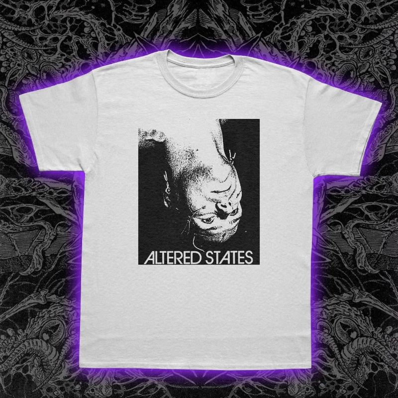 Altered States T-Shirt 1980 Sci-Fi Horror Film Tee Trippy Psychedelic Graphic Tee Men Fashion Casual Sports Short-sleeved Women