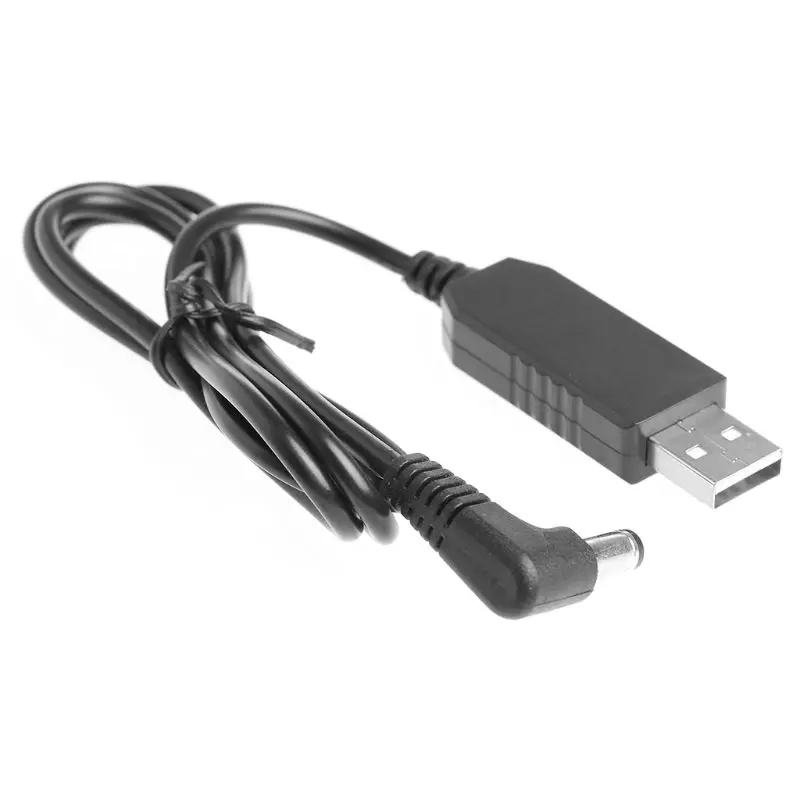 New USB DC 5V To 12V 2.1x5.5mm Right Angle Male Step Up Adapter Cable For Router Hot Sale