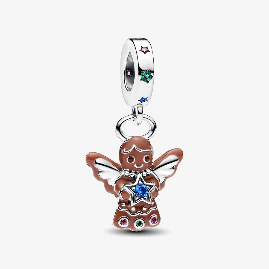 2026 New 925 Silver Texture Cat Claw Bee Elephant Chameleon Bead Man Eating Flower Lantern Pendant DIY Exquisite Charm Jewelry image 3