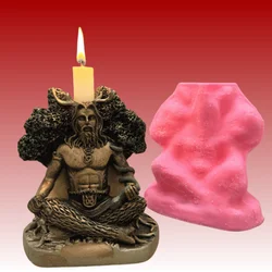 Celtic Mythical Figures Statue Creative European Retro Silicone Mold Resin Gypsum Candle Concrete Crystal Dropping Tool DIY