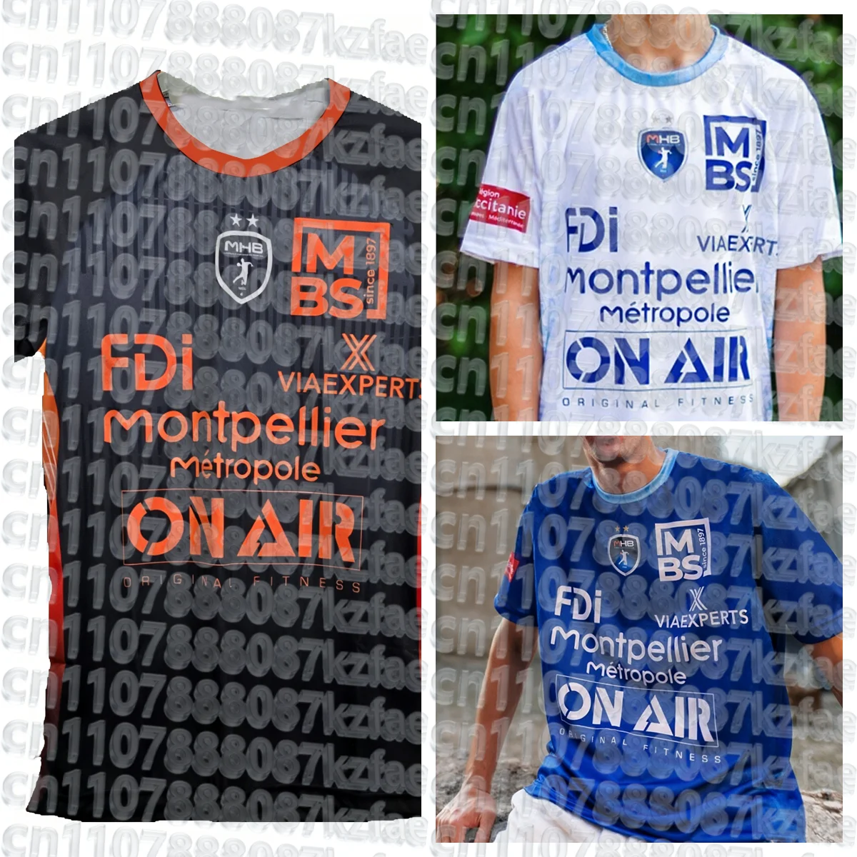 Camiseta Deportiva Casual de Balonmano Arrival Montpellier, Venta Especial, Camiseta de Francia Tercera Equipación, España Local y Visitante, Adulto, Niño, Unisex, Combinación Familiar