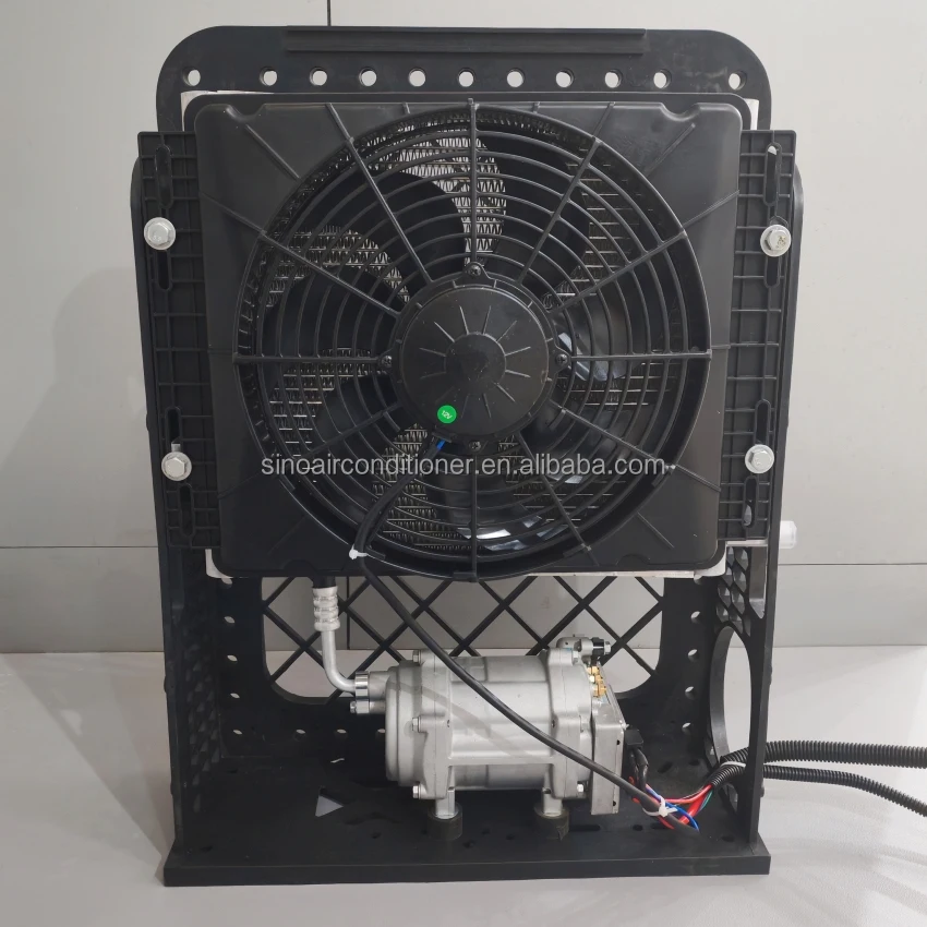 12 فولت Climatiseur Rv Caravan وقوف السيارات 12 فولت وحدة التيار المتناوب 24 فولت شاحنة تكييف الهواء جرار تيار مستمر 12 فولت مكيف الهواء #5