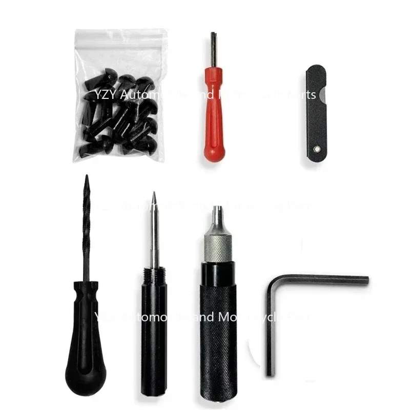 

Car Motorcycle Tire Repair Plugger Tools Set Tire Wheel Repair Kit Mushroom Plug Probe Nozzle