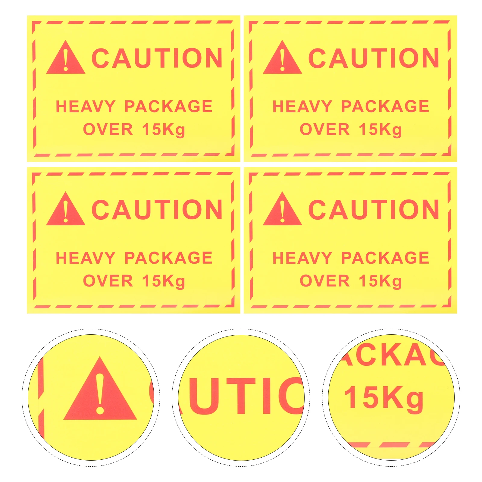 Logistics Warning Labels Heavy Object Stickers Adhesive Shipping Decals Safety Operation Caution Signs Traffic
