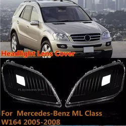 For Mercedes-Benz ML Class W164 ML350 500 2005-2008 Left/Right Headlight Lens Cover Head Light Transparent Lampshade Shell Glass