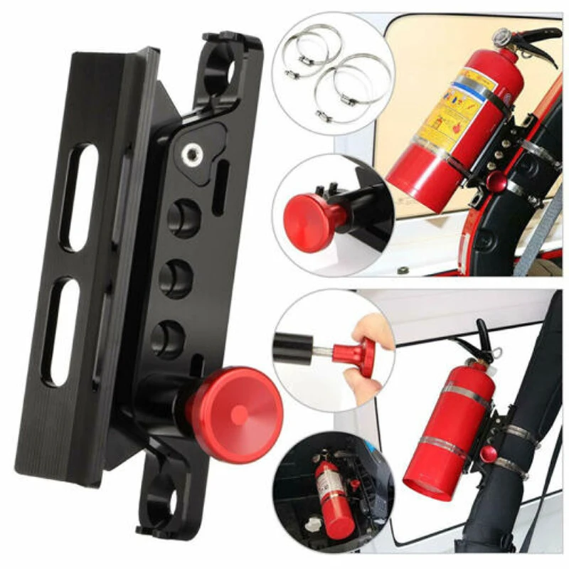 Fire Extinguisher Holder Adjustable Extinguisher Mount Holder For Jeep Wrangler YJ TJ JK JL JLU JKU