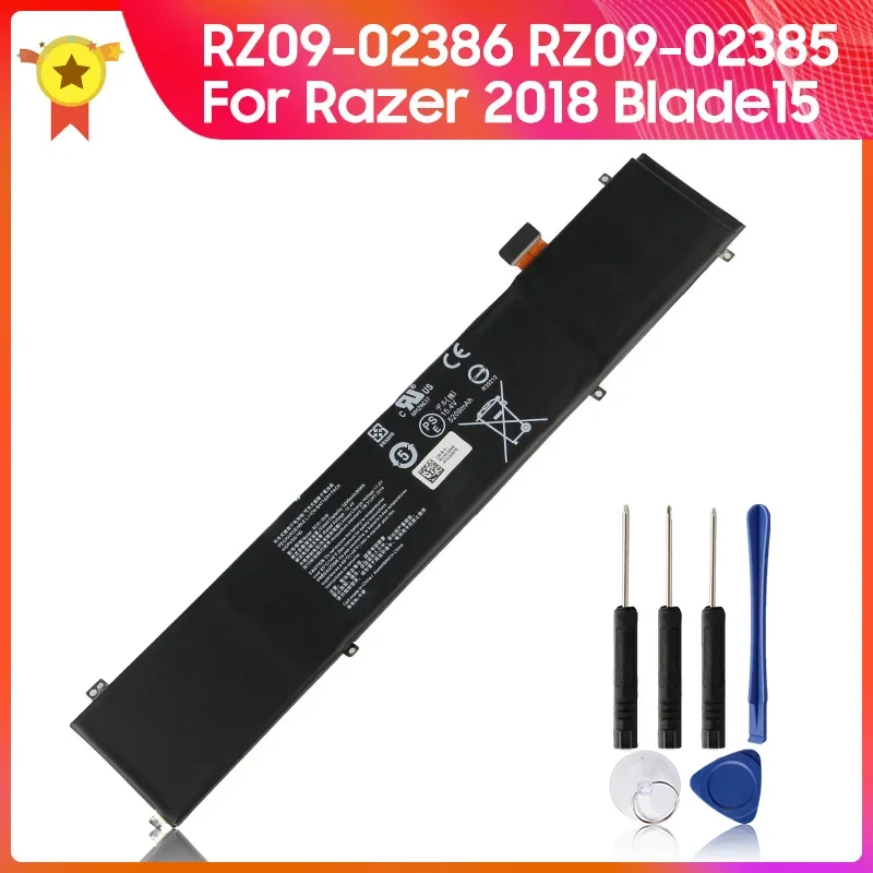 

Replacement Battery RC30-0248 RZ09-0288 for Razer 2018 Blade15 RZ09-02386 RZ09-02385 New Battery 5209mAh With Tool