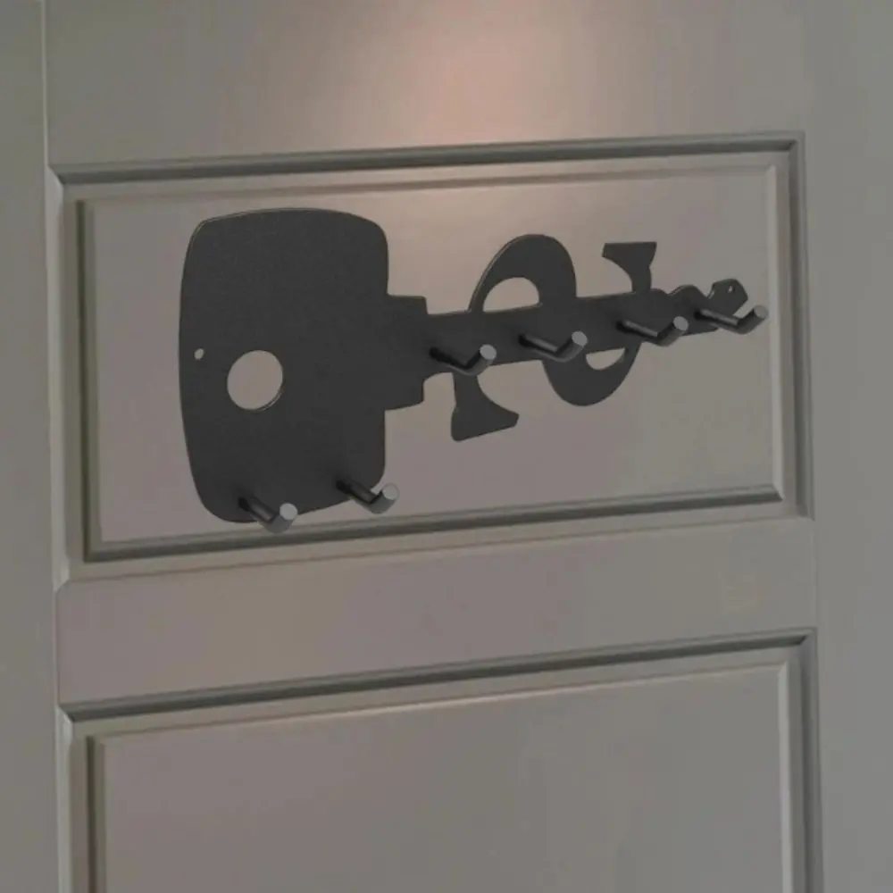 

Настенный держатель из нержавеющей стали, 6 крючков, нержавеющая система хранения, декоративный дизайн, экономичная настенная полка