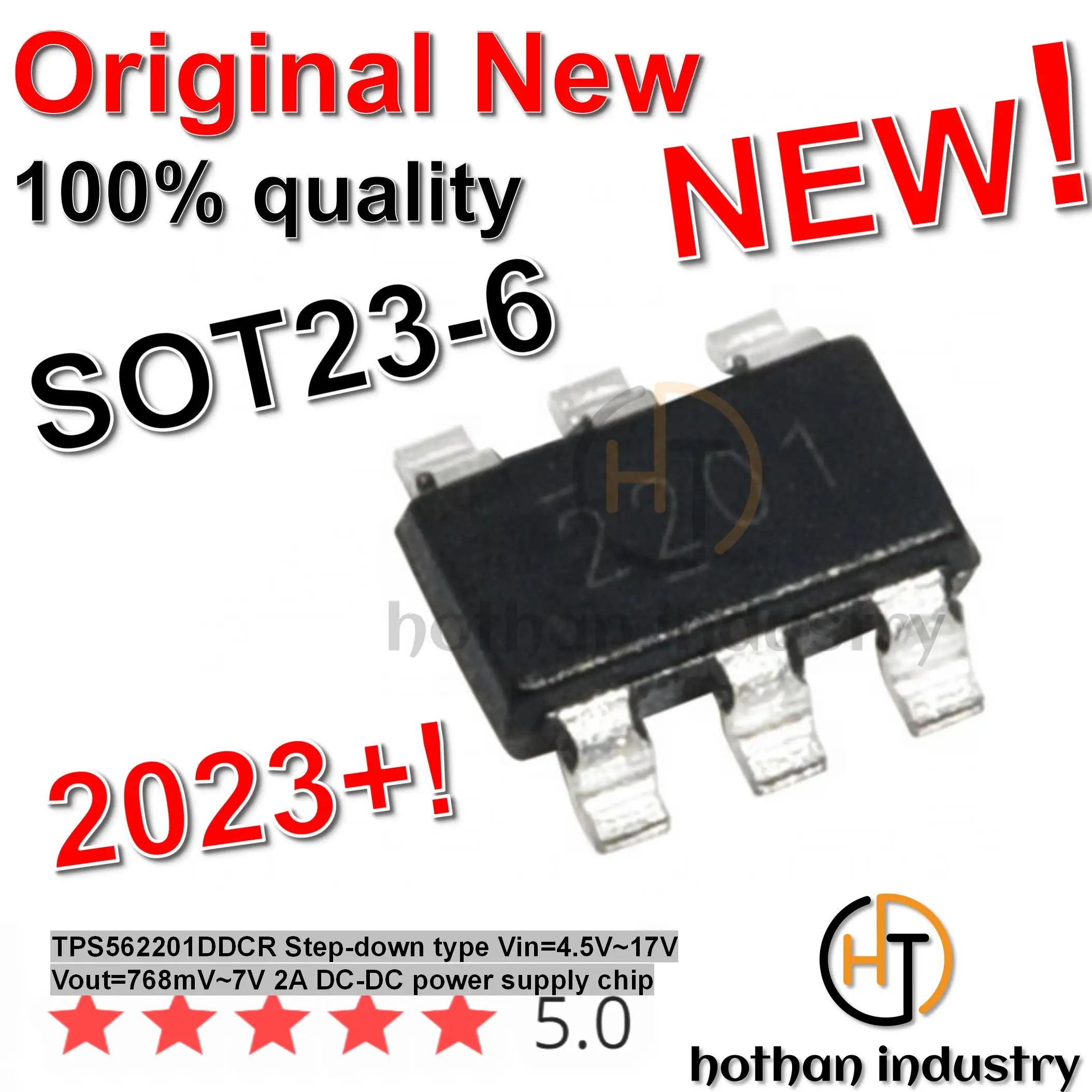 【5pcs】hothan 2023+ 100% Imported New Origi TPS562201DDCR  TPS 562201 TPS562201 DDCR 2201 220 22 01 2 0 1 High Quality New