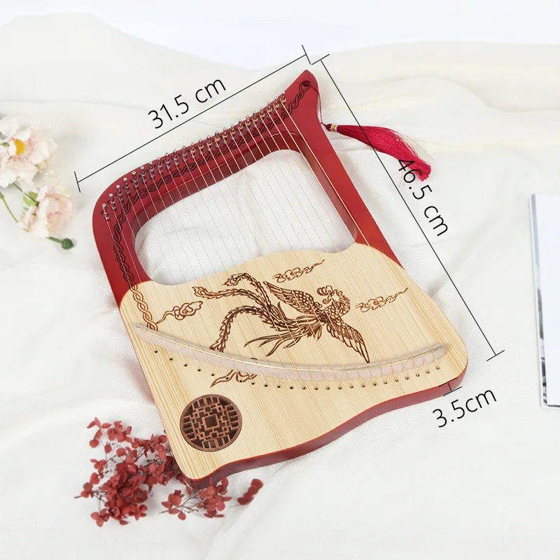 24 Strings Easy To Learn Small Harp Instrument Children Mini Lyre Music Professional Niche Musical Instrument Accessories