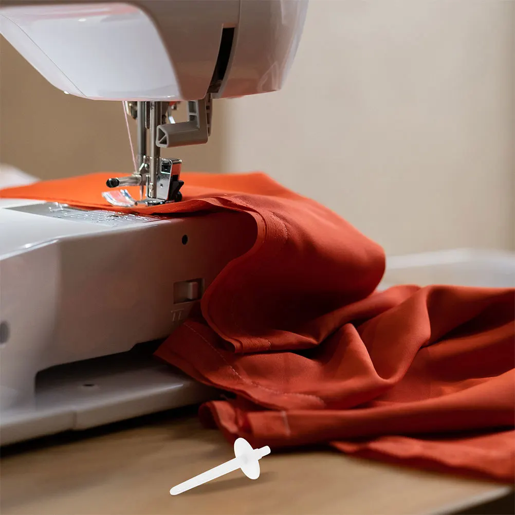 12 قطعة ماكينة خياطة بلاستيكية بكرة دبوس استبدال موضوع بكرة حامل غطاء عالمي صالح للآلات المنزلية منع التشابك #2