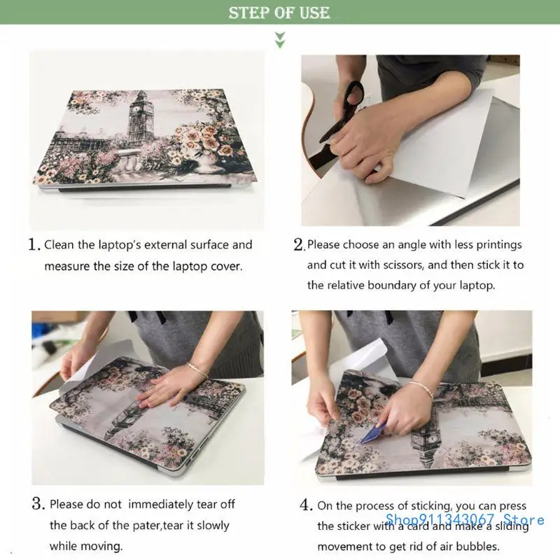 Laptop Skin Sticker Decal Laptop Reusable Skin Cover Decal Notebook PC Protector Drop shipping