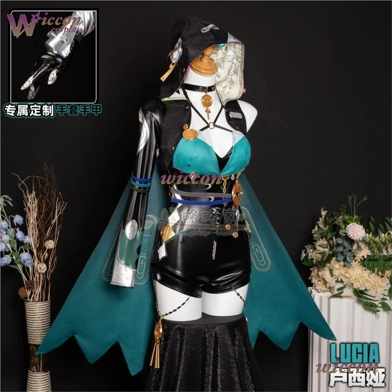 g'7,n\5;e,8\v,5/Uniforms ZZZ Lucia Elowen Cosplay Women Girls Spook Shack Ryushia Erouen Costume Wig Zenless Zf;4'v.7/n\ view 3