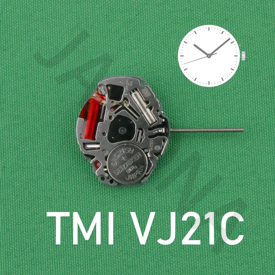 VJ21 Movement Quartz 3 Hands Slim Watch Movement