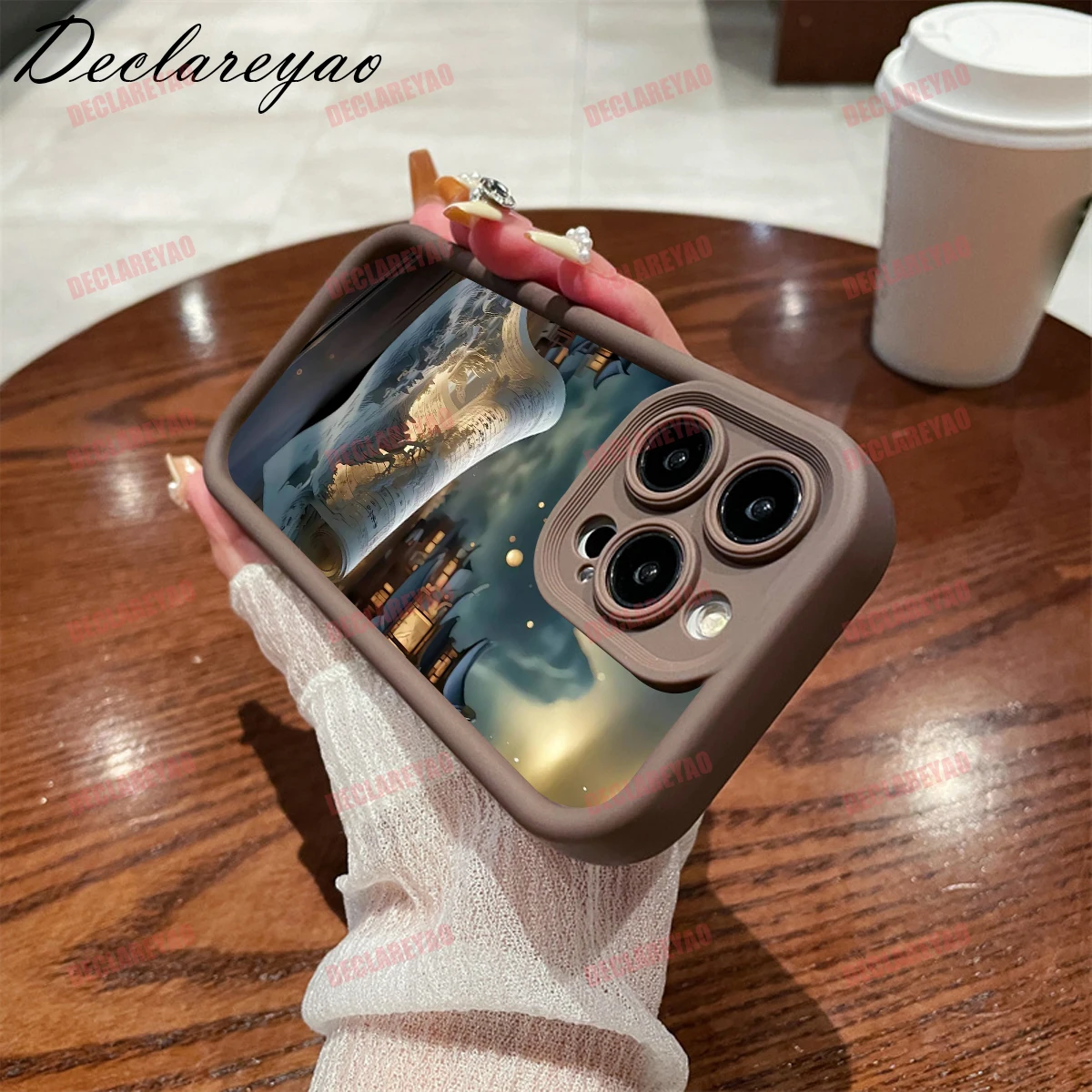 DECLAREYAO-fundas delgadas y suaves de TPU mate para OPPO Reno 7 5 13 Z 10 2 FS 12 K Lite 14 T 11, funda a prueba de golpes