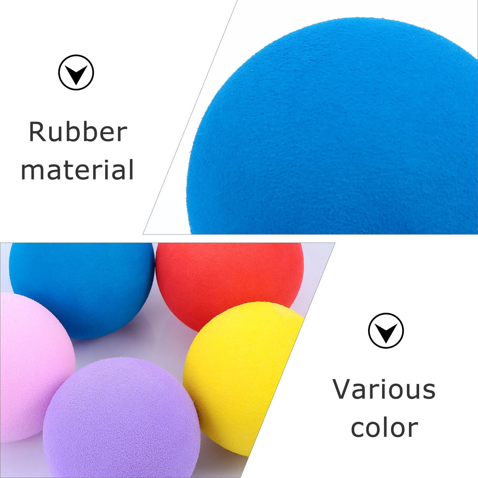 

5pcs Golf Soft Balls 60Mm Lightweight Eva Training Balls For Indoor Practice Durable Reusable Exercise Accessories