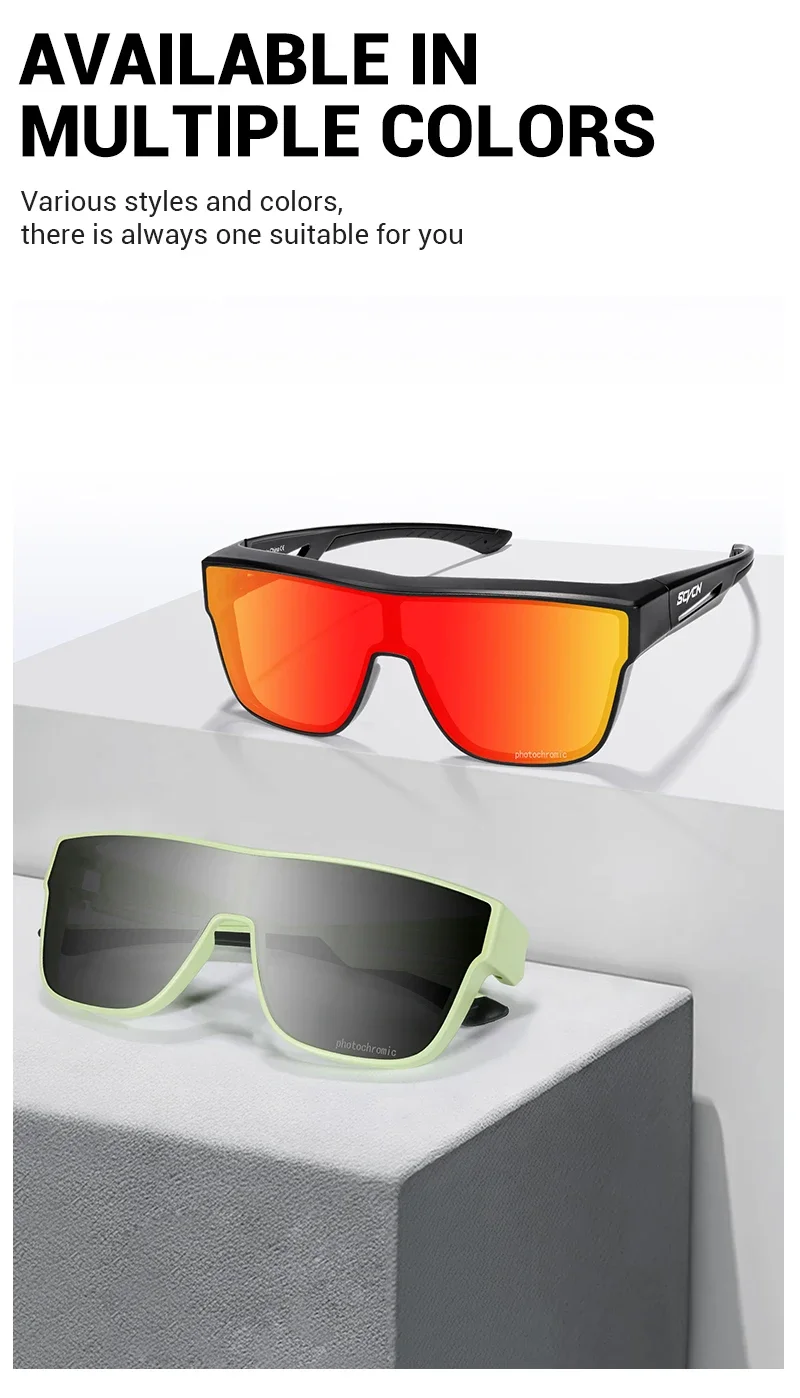SCVCN-Brillen, die so konzipiert sind, dass sie über verschreibungspflichtigen photochromen Sportbrillen für Straßenfahrräder und Outdoor-Radfahren getragen werden können, HiKing Eyewear. – Detail 13