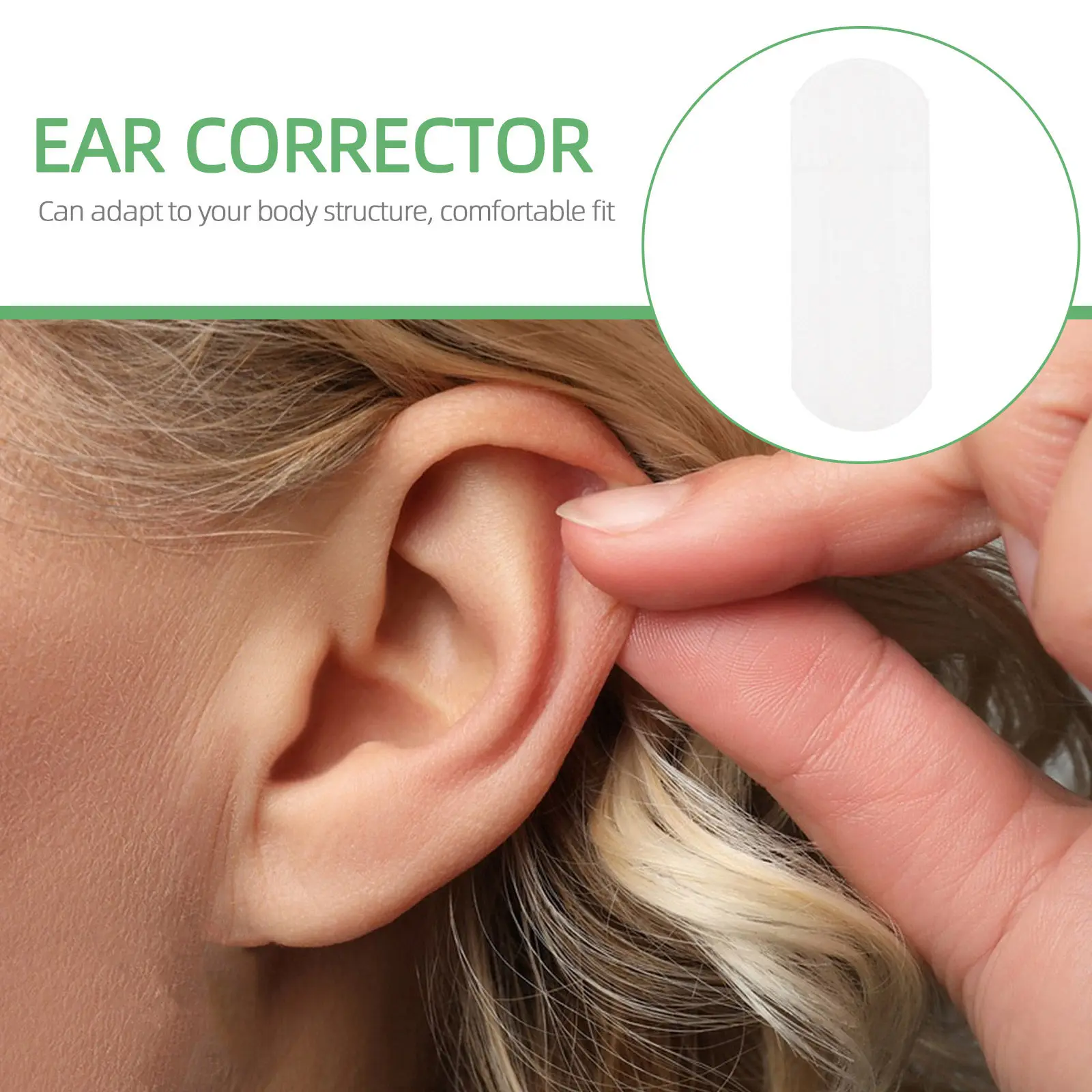 60Pcs Invisible Elf Ear Correction Tape Transparent Vertical Ear Lift Patches Shaping Stickers Makeup Festival Use view 5