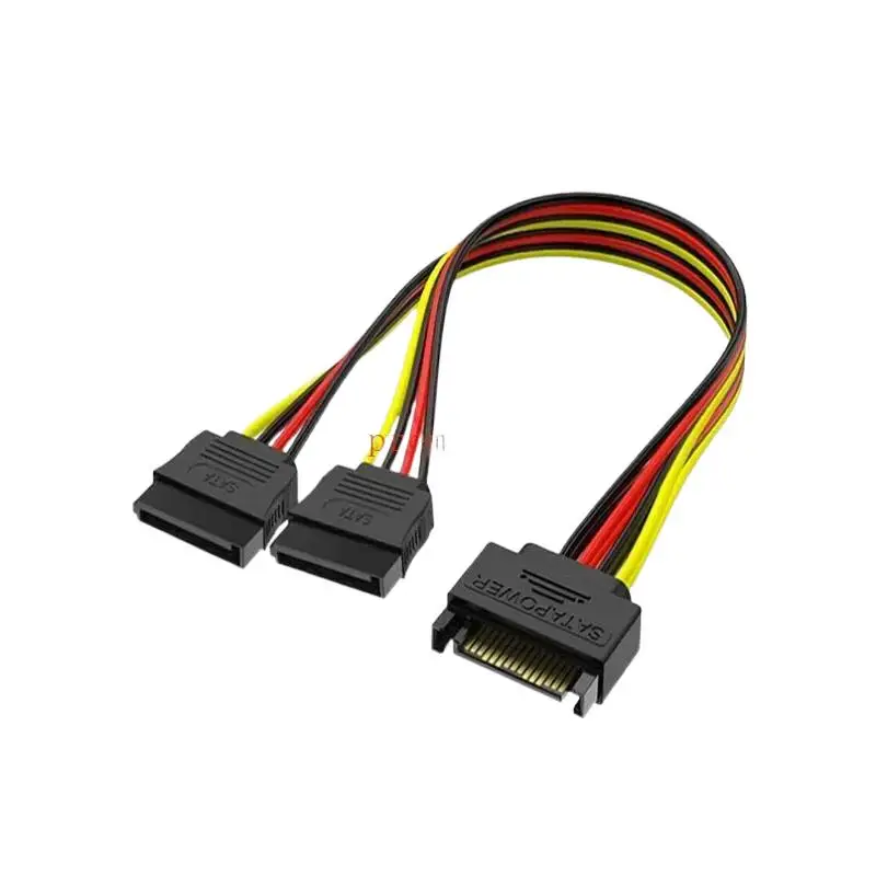 

* 2x SATA Power 15 pin and Splitter Cable Adapter Male to Female for HDD Hard Drive /*･ω