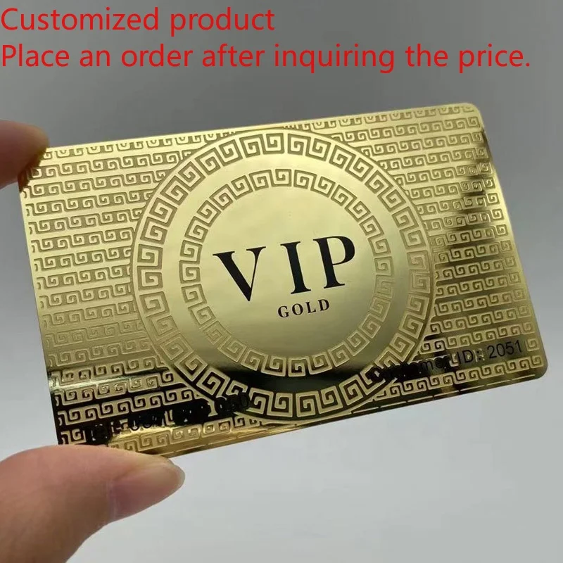 Customized product Wholesale Loyalty Custom Metal Membership Cards