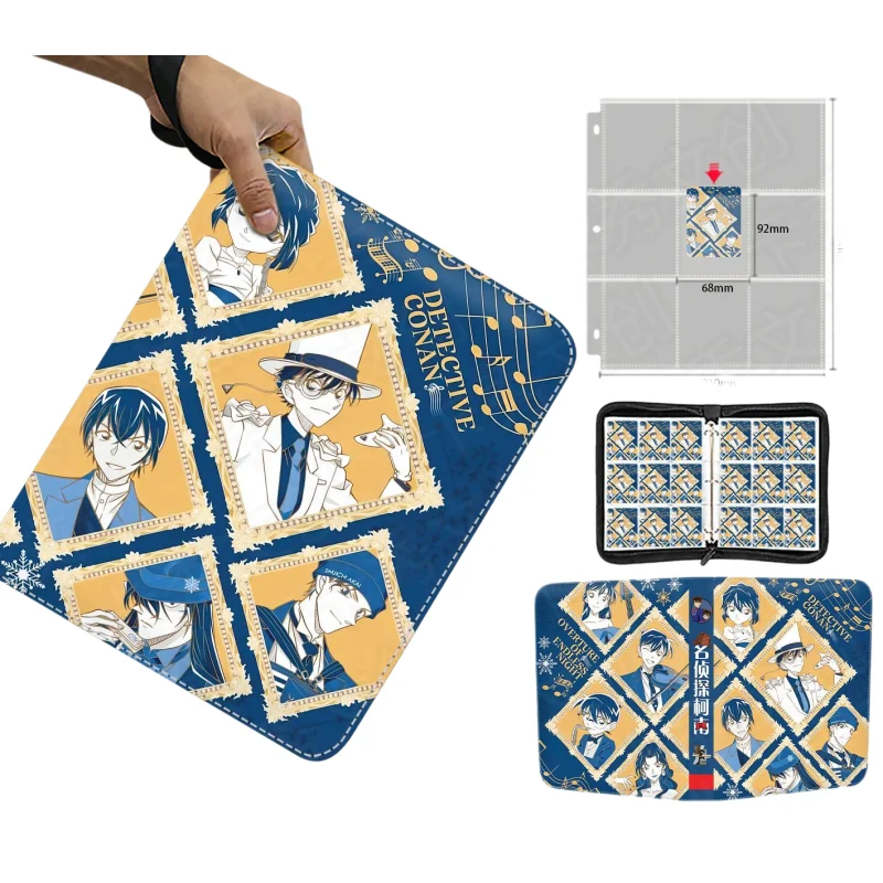 

Фотоальбом-кардхолдер для коллекционных карточек Детектива Конана 2026, подходит для коллекции значков, аниме-атрибутика, детские подарки