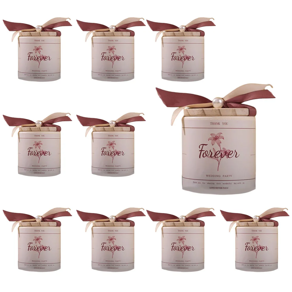 

10pcs Candy Box Wedding Souvenirs Chocolate Box Gift Box For Candy Necklace Ring Earrings Package Wedding Engagement Decoration