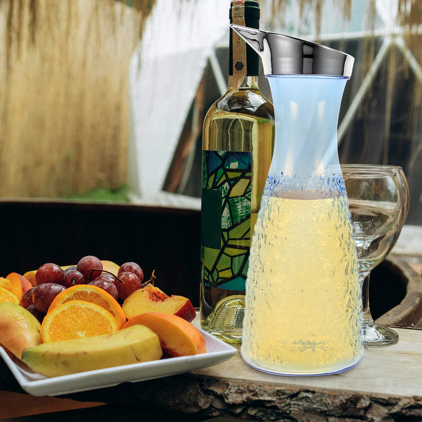 

Cold Water Pitcher Large Plastic Beverage Jug Heat-Resistant Juice Kettle With Lid For Home Kitchen Bar Party Refrigerator