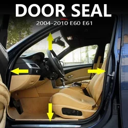 for 2004-2010 E60 E61 BMW 525i 528i 530i 535i 545i 550i M5 Door Rubber Weatherstrip Seal Edge Protector 51727122433 51727122434