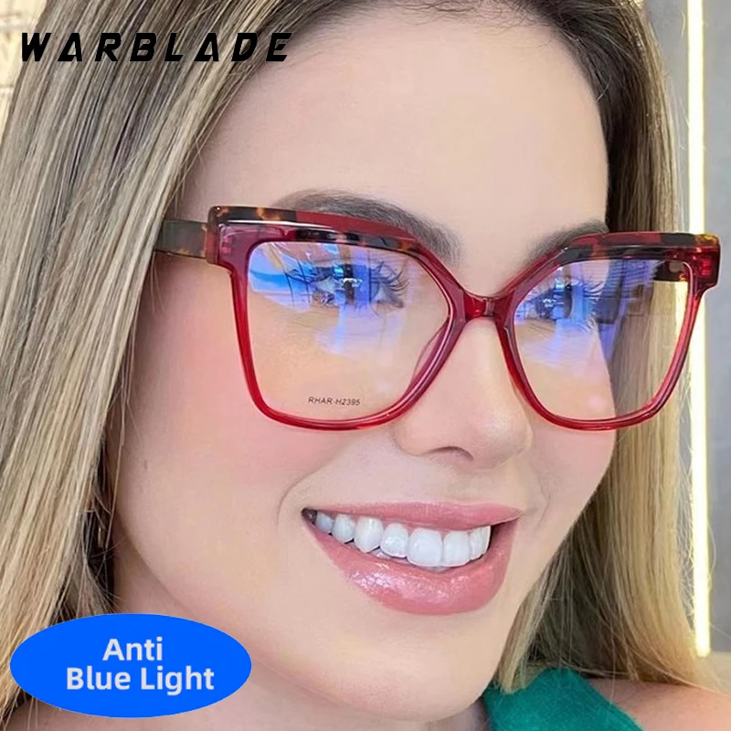

Vintage Oversized Square Frame Women Optical Glasses Luxury Designer Men Anti-Blue Light Computer Reading TR90 Retro Eyeglasses